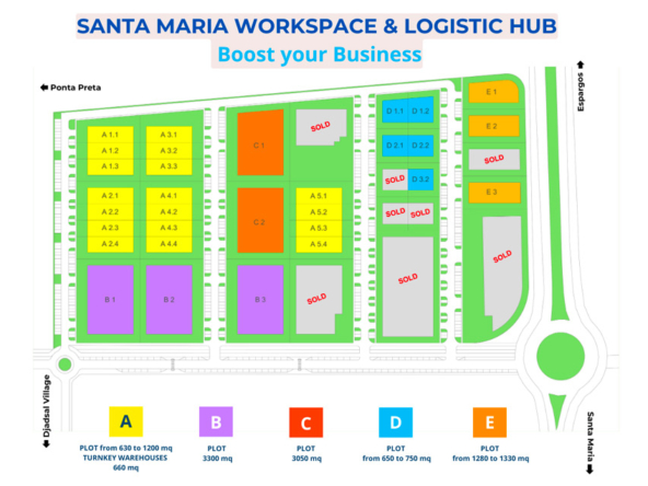 Mappa logistic hub - Santa Maria Workspace